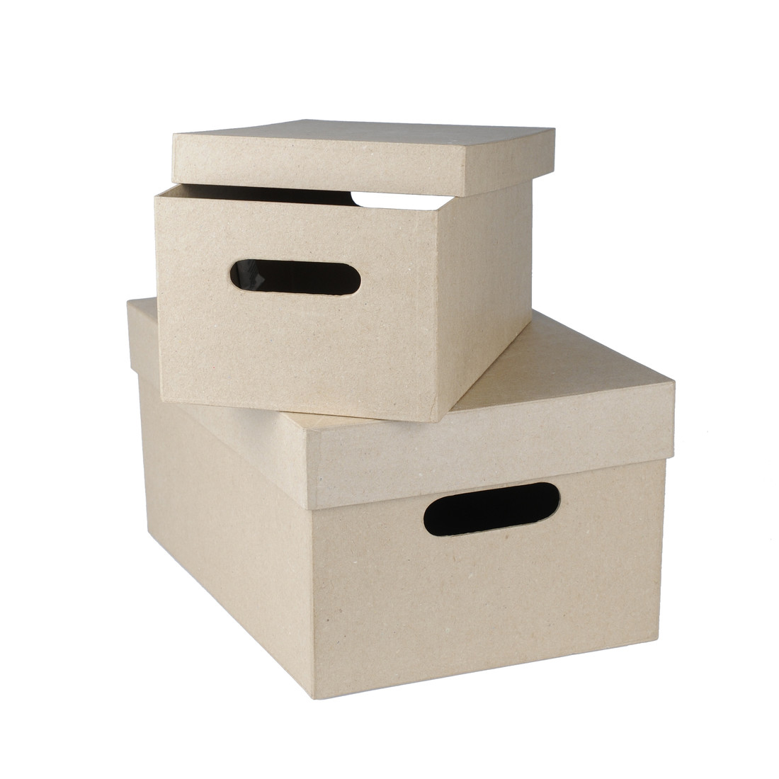 Pappart doos rechthoek set 2 stuks Pappart doos rechthoek set 2 stuks