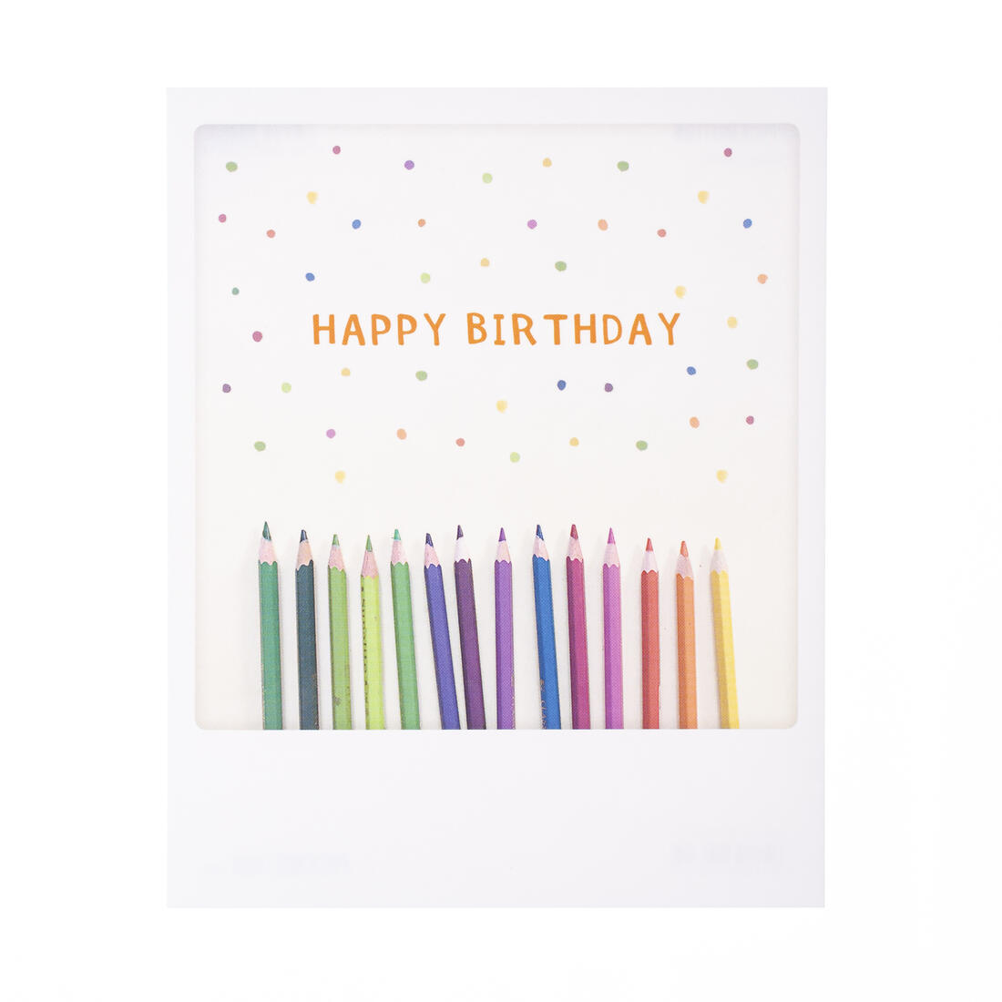 Postkaart - Happy Birthday potloden