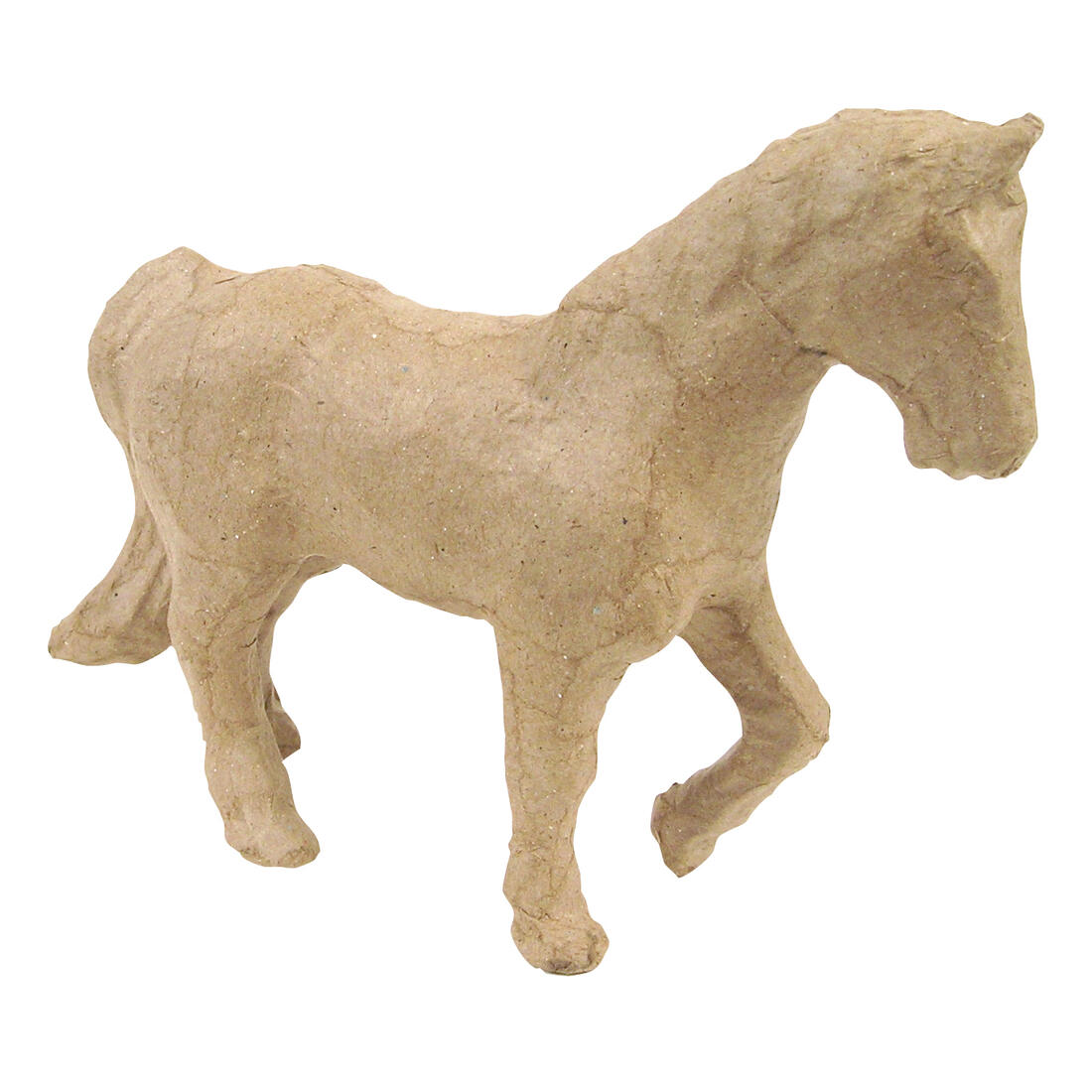 Papier-maché figuurtje 12 cm paard Papier-maché figuurtje 12 cm paard