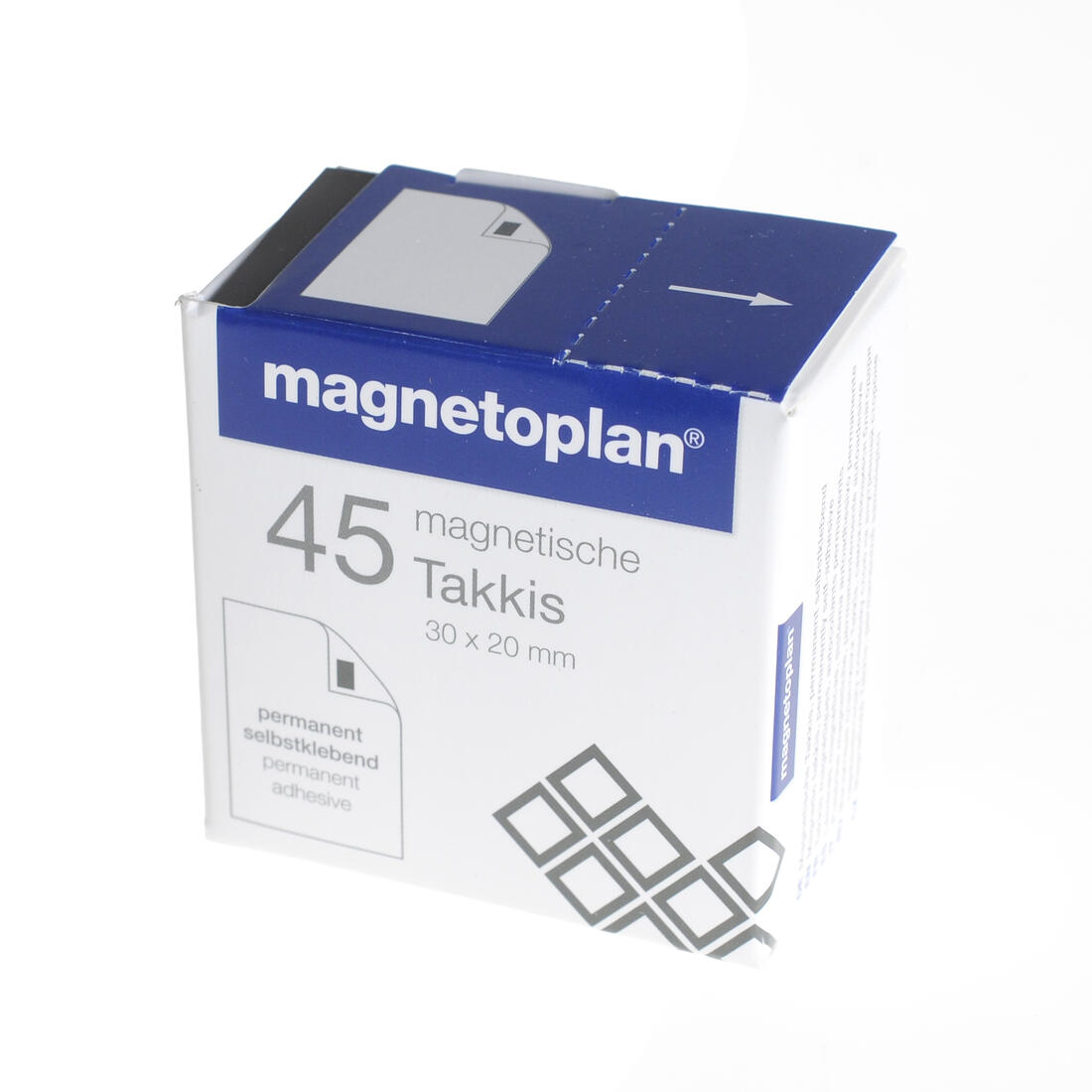 Magneetfolie zelfklevend 20 x 30 mm 45 stuks