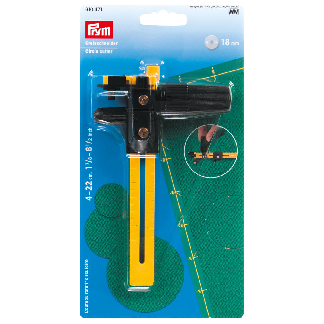 Cirkelsnijder voor stof en vilt Cirkelsnijder voor stof en vilt