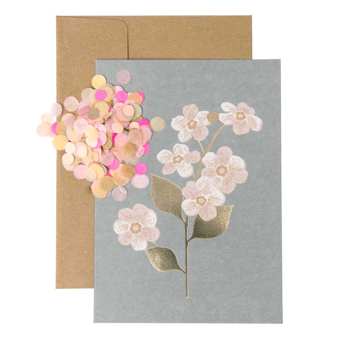 DIY wenskaart - Kersenbloesem