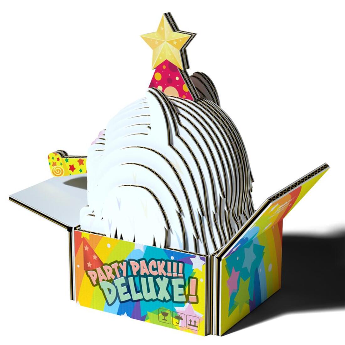 Eugy 3D karton katten - Cottonball Eugy 3D karton katten - Cottonball
