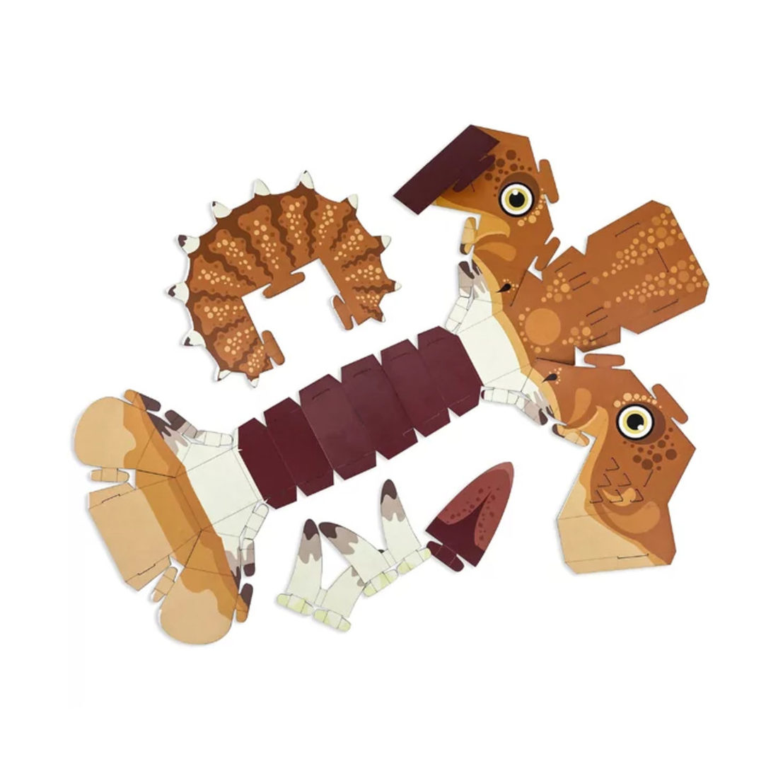 Kartonnen handpop Triceratops Kartonnen handpop Triceratops