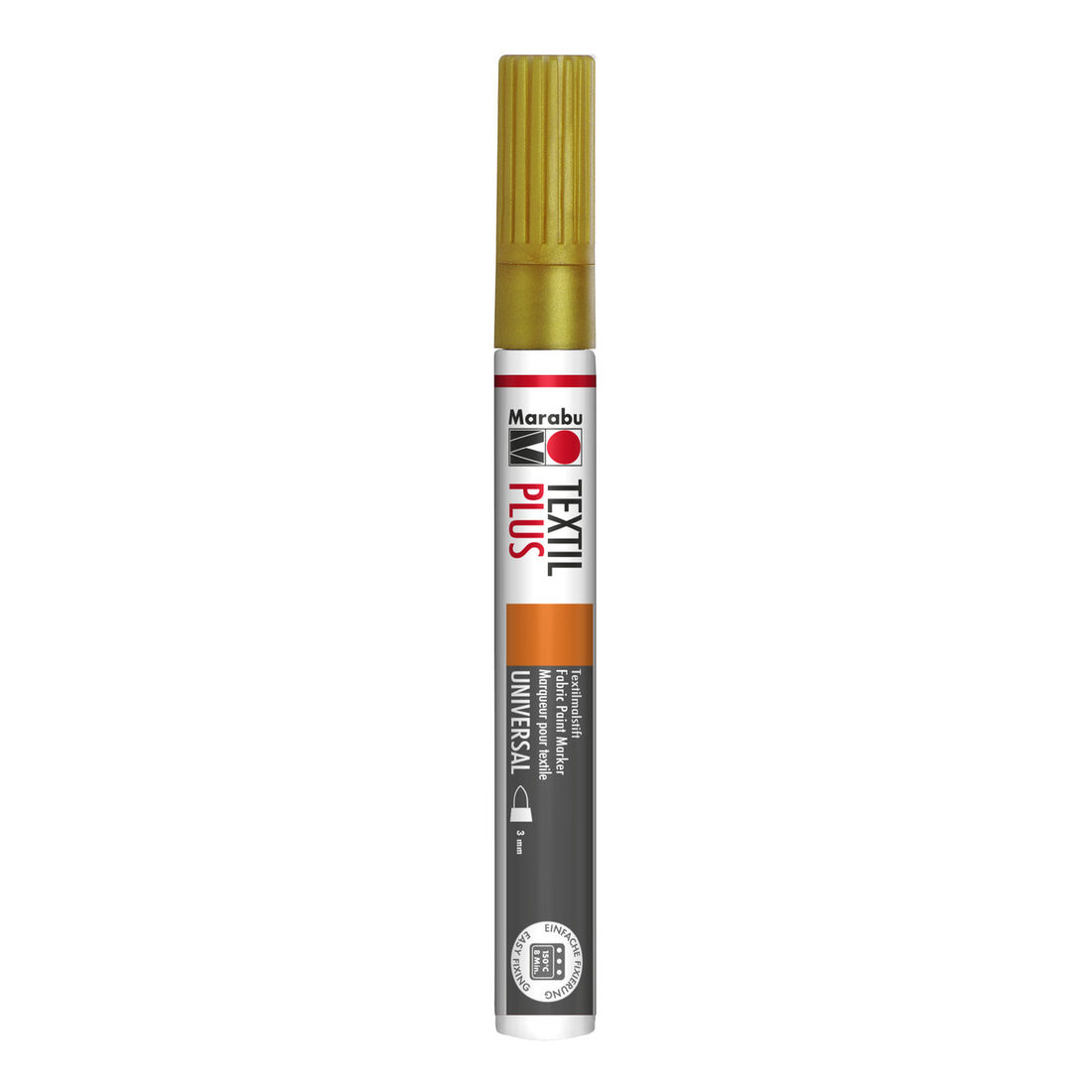 Textielstift dik goud