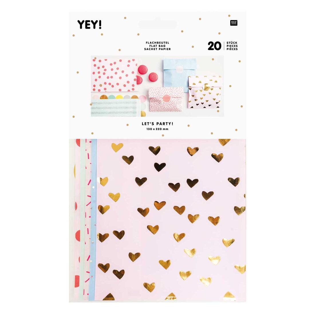 Verpakkingszakjes met stickers 20 stuks mix