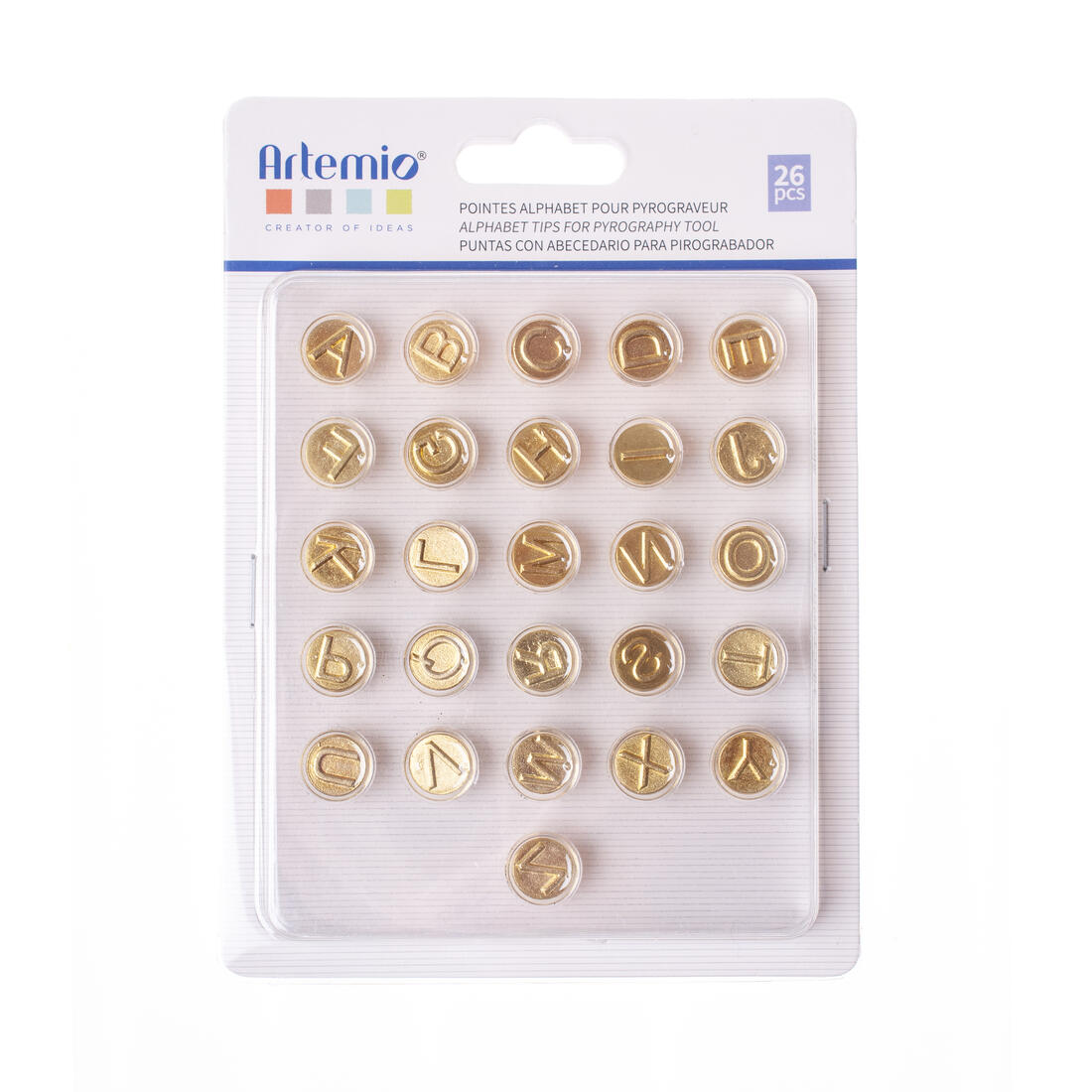 Pyrograveur punten alfabet