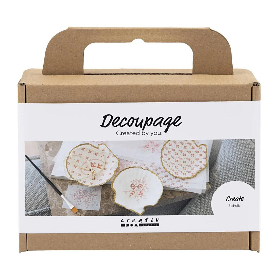 Hobbyset mini decoupage mosselschelpen Hobbyset mini decoupage mosselschelpen