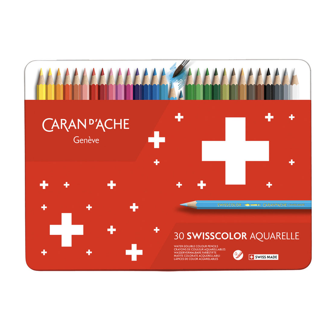 Caran D'Ache Swisscolor kleurpotloden aquarel 30 stuks