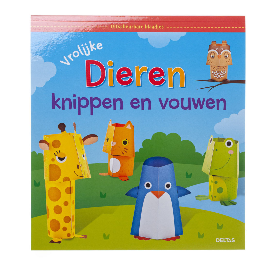 Vrolijke dieren knippen en vouwen