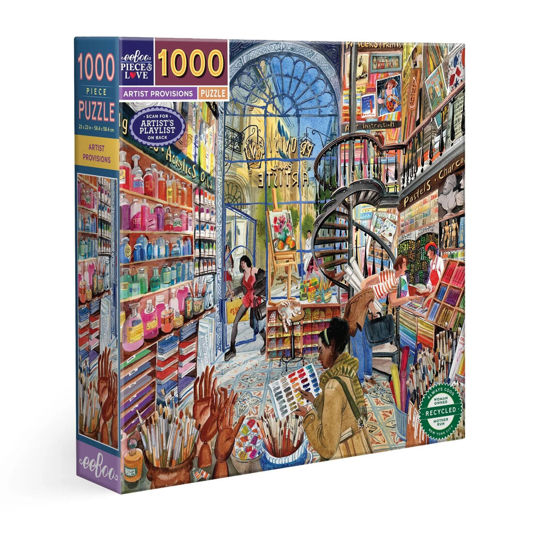 eeBoo Artist Provisions legpuzzel 1000 stukjes