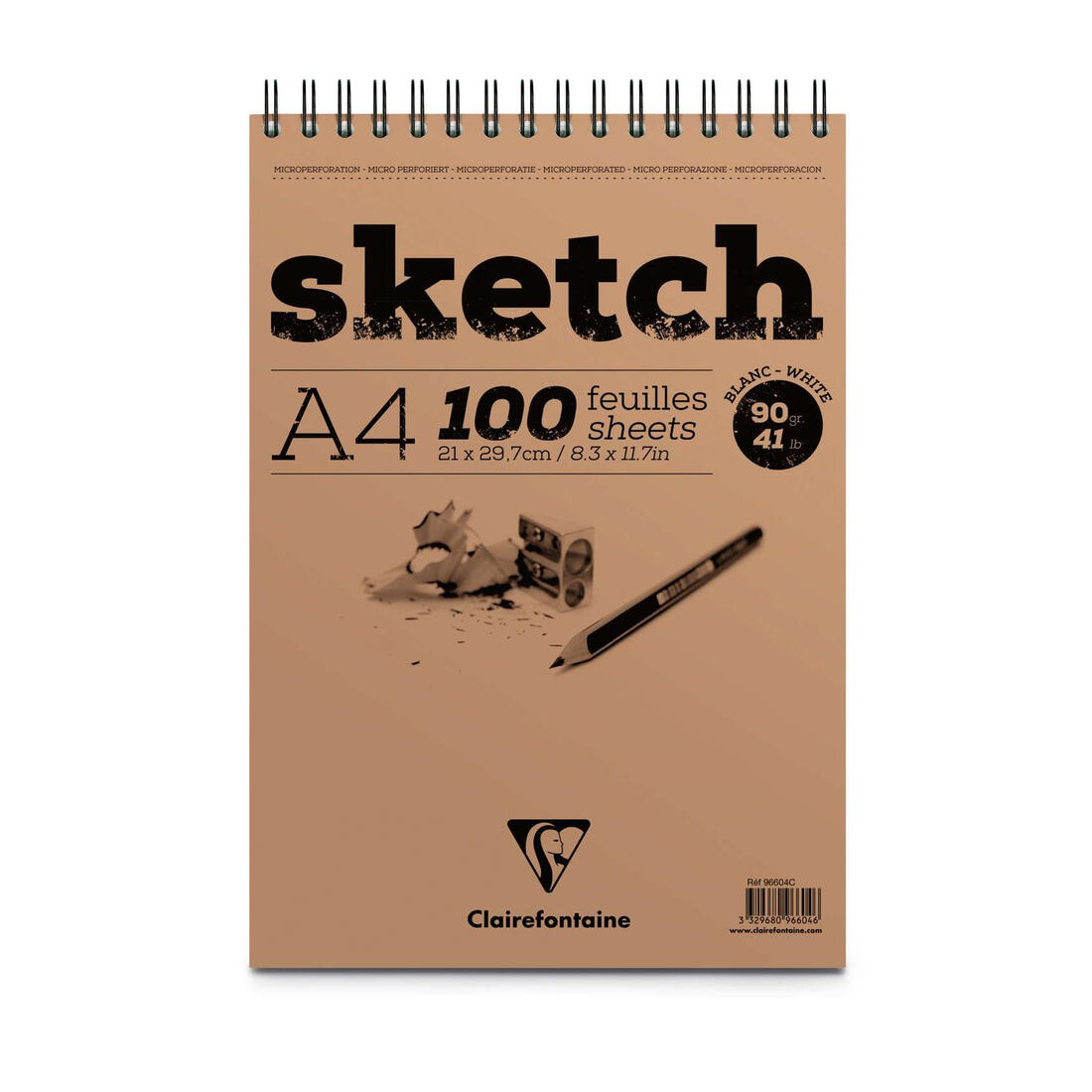 Schetsboek met spiraalbinding 90 g 100 vel A4