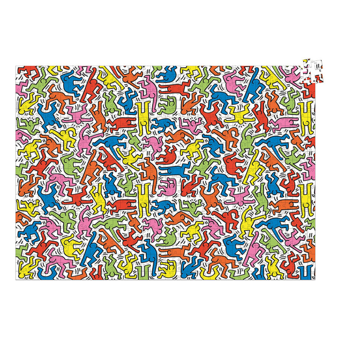 Puzzel Keith Haring kleur 1000 stukjes