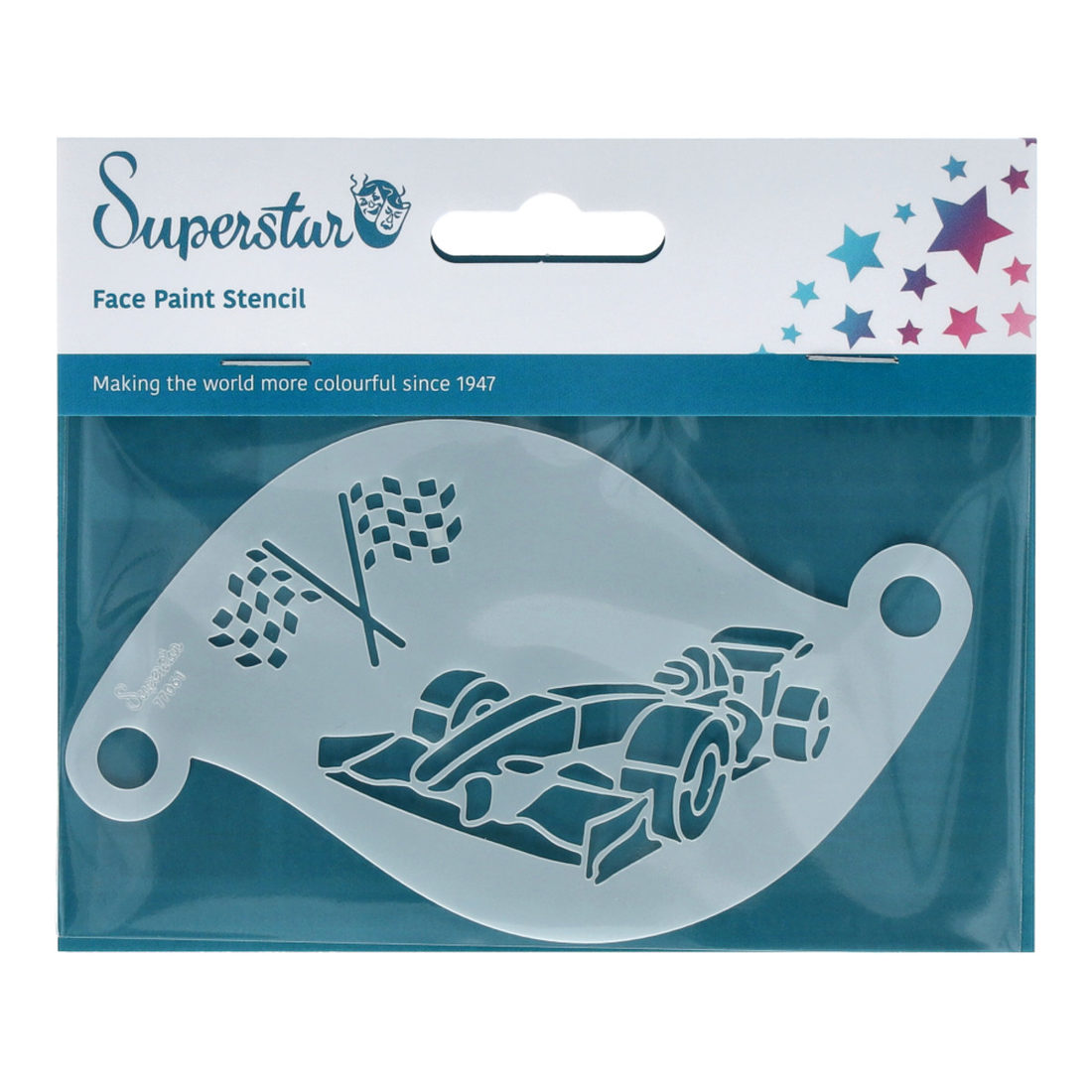 Sjabloon voor grimeren - F1-race-auto 