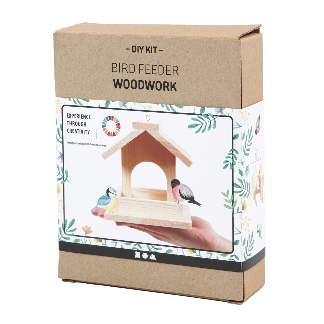 Knutselset vogelvoederhuis 12,5 x 14,5 x 11,5 cm Knutselset vogelvoederhuis 12,5 x 14,5 x 11,5 cm