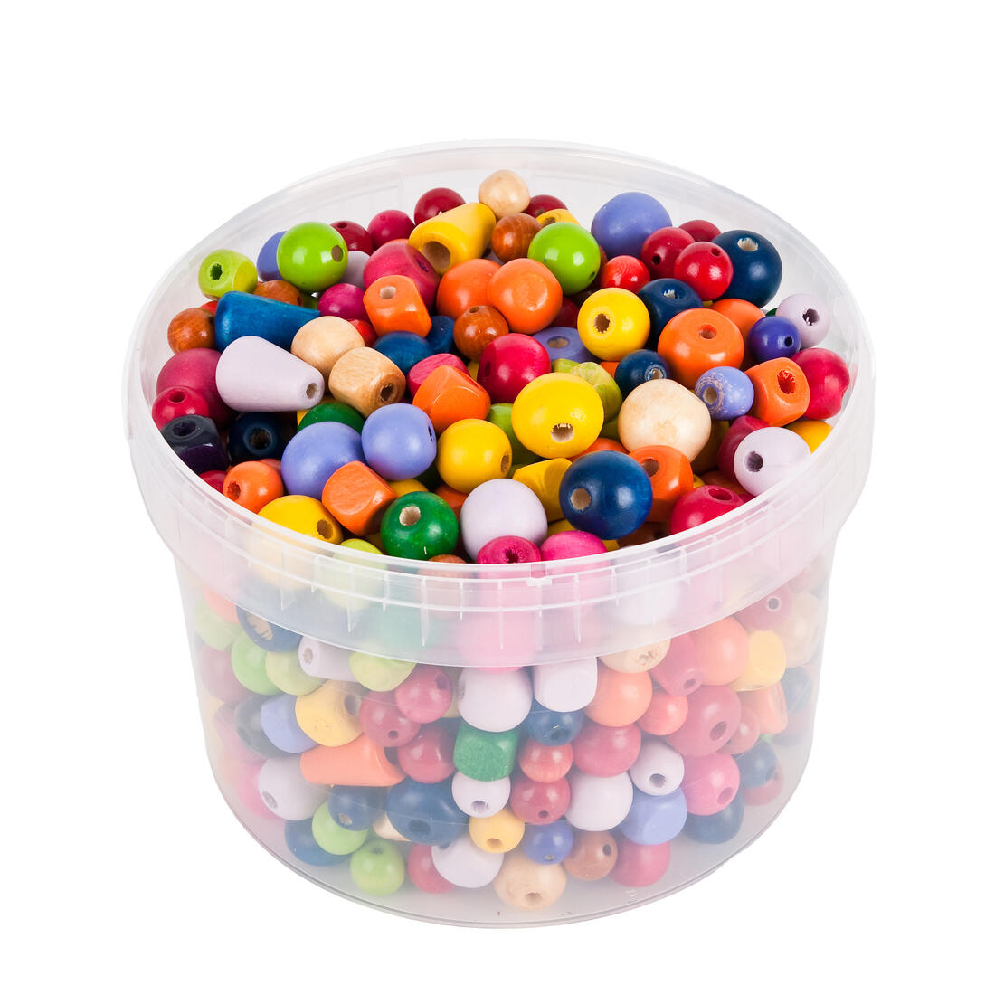Houten kralen 16-25 mm assortiment 1200 g Houten kralen 16-25 mm assortiment 1200 g