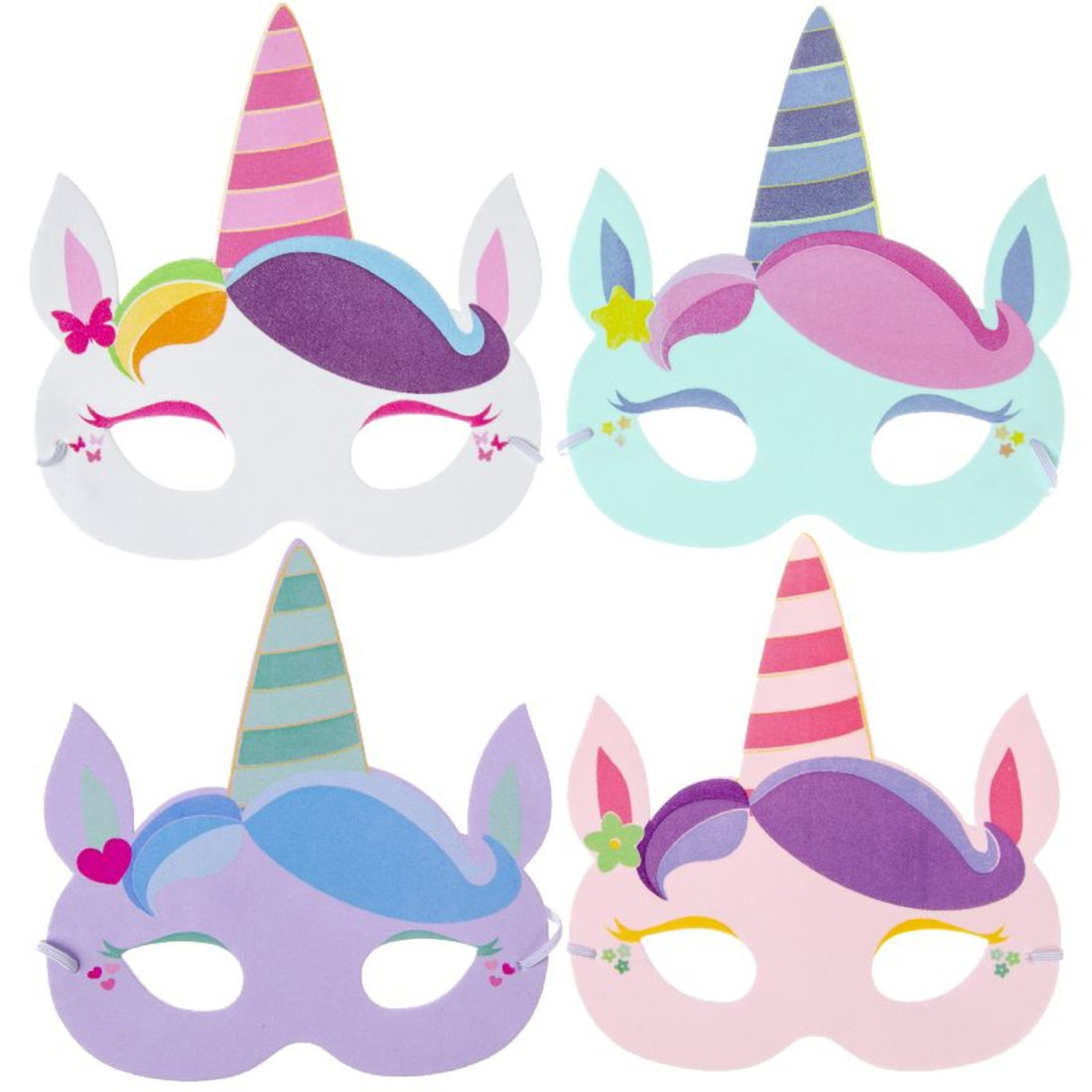 Kinderoogmasker eenhoorn (verschillende modellen)