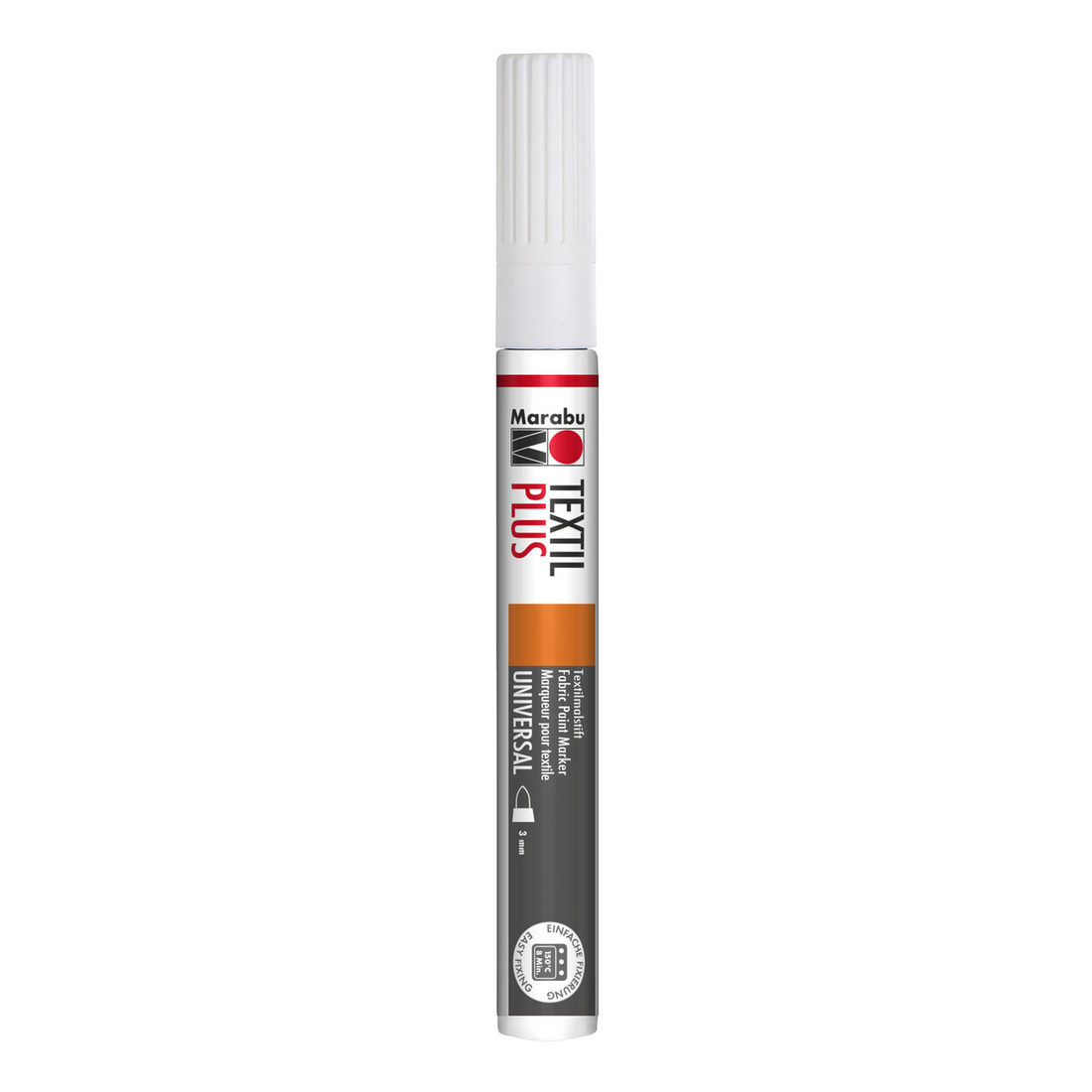 Textielstift dik wit