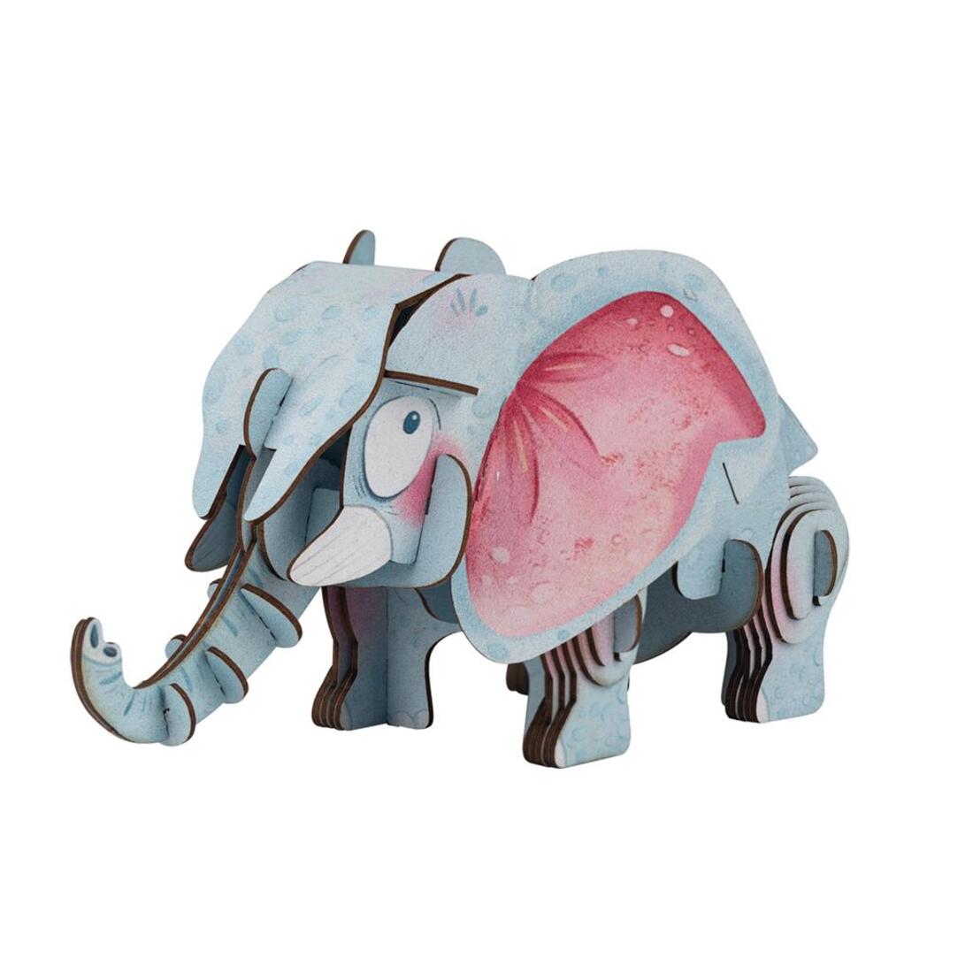 3D puzzel met geluid wild dier - afrikaanse olifant 3D puzzel met geluid wild dier - afrikaanse olifant