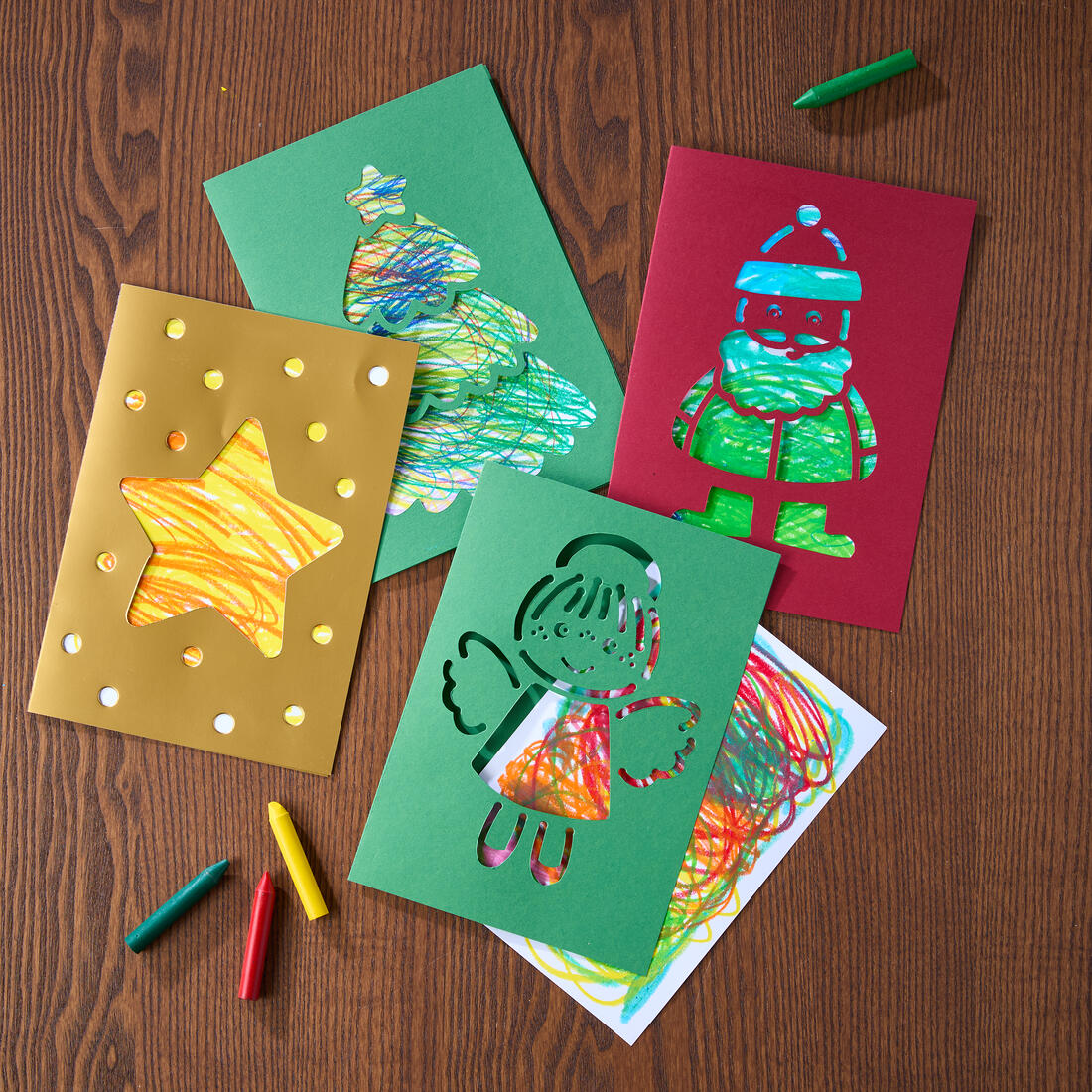 Haba Knutselset - Leren kleuren Krabbelkaarten Kerstmis