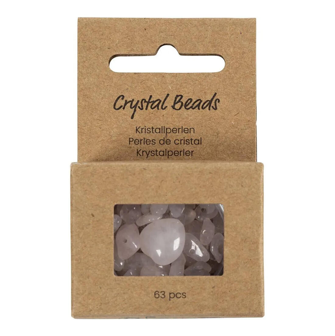 Kristallen kralen 7 - 12 mm 63 stuks