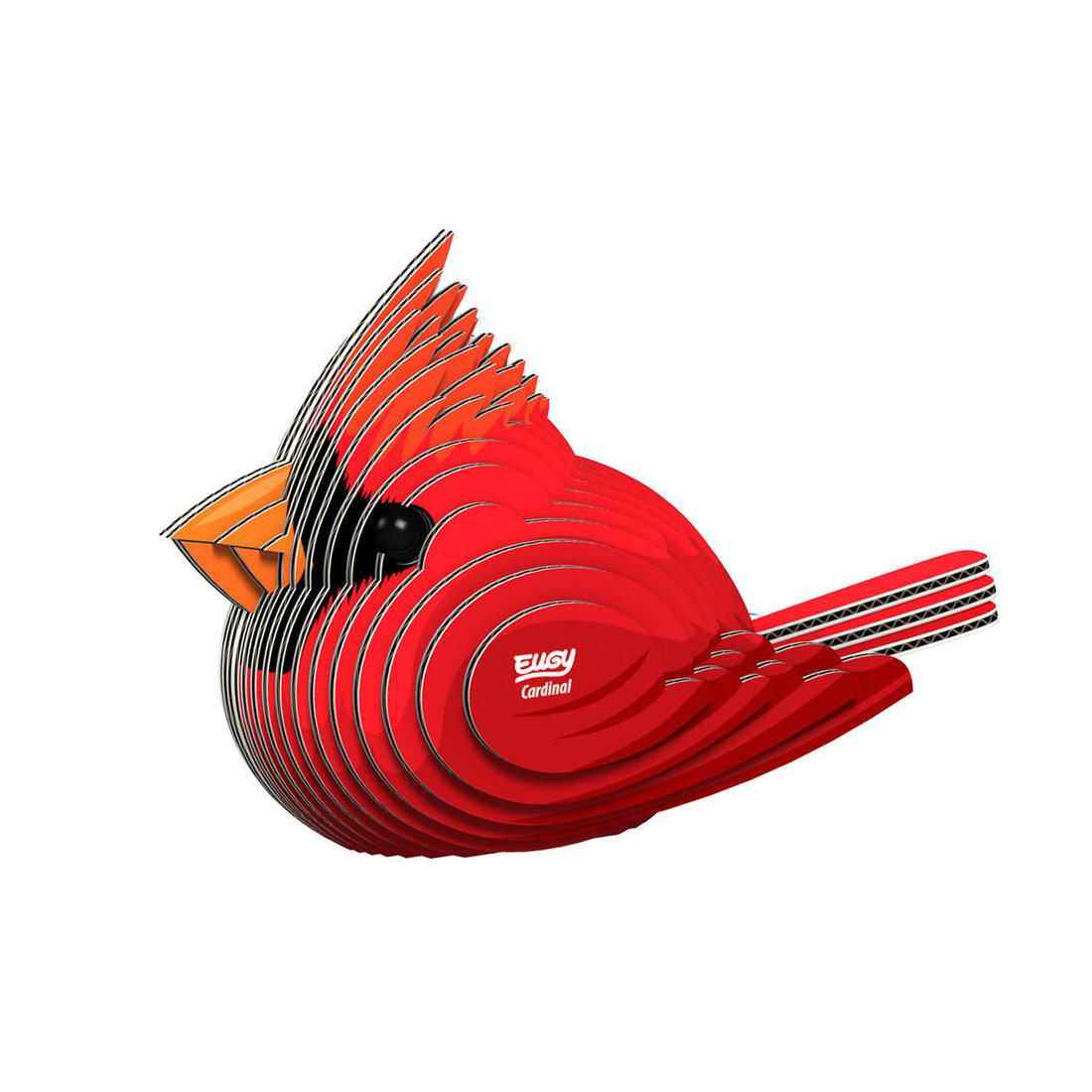 Eugy 3D karton vogel - kardinaal