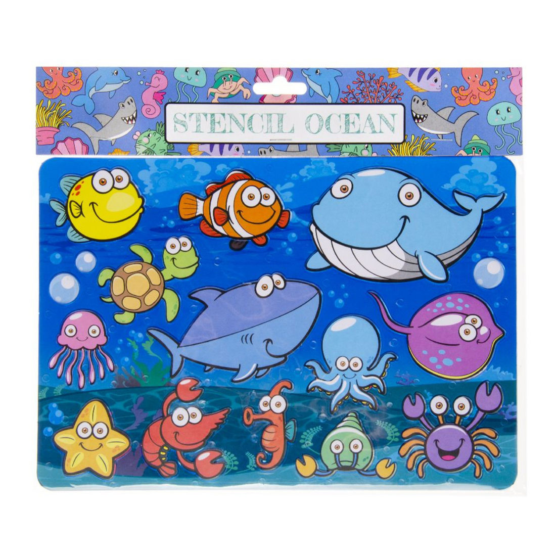 Tekensjabloon zeedieren
