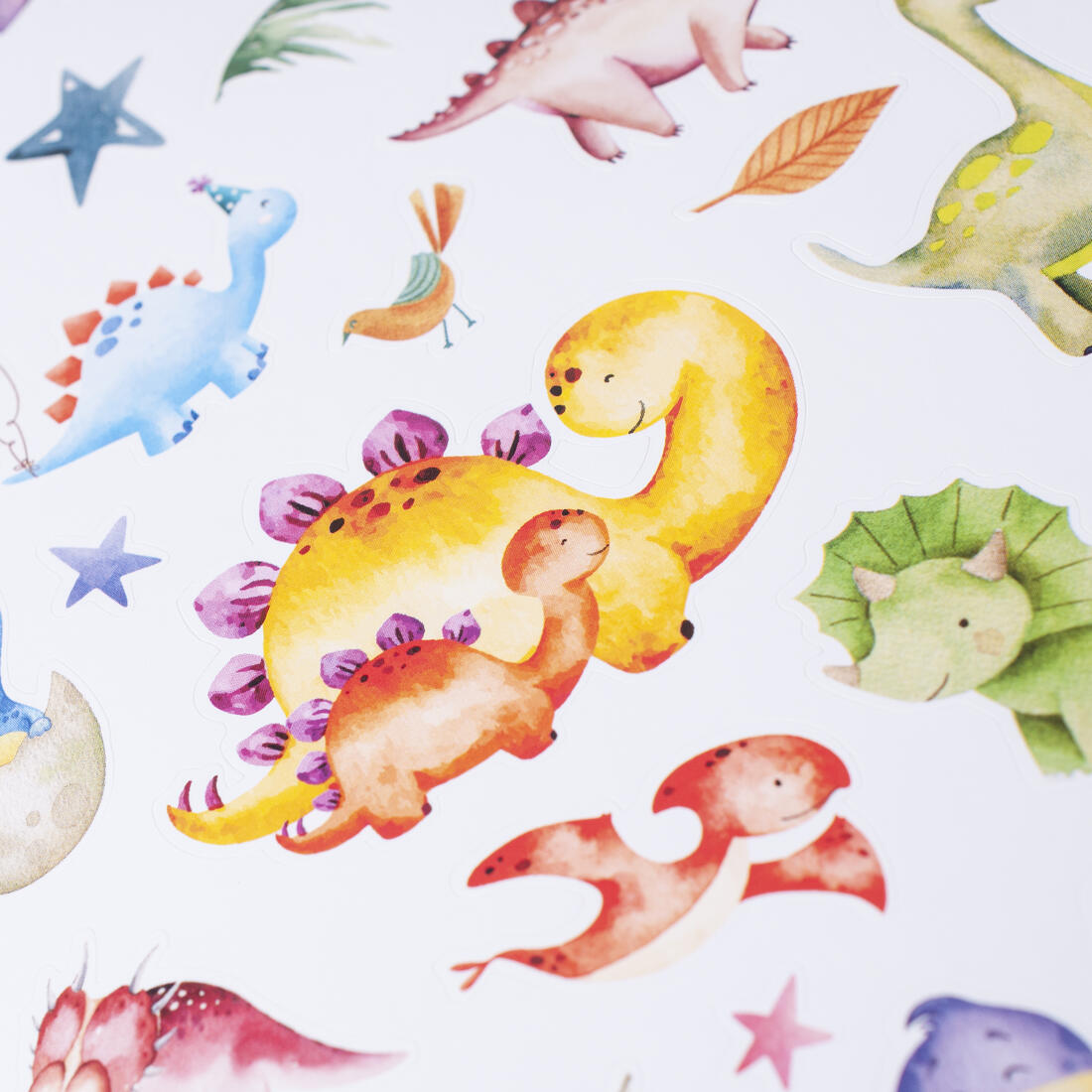 Mijn aquarelstickers dinosauriërs Mijn aquarelstickers dinosauriërs