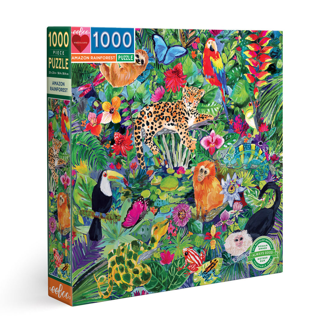 eeBoo Amazon Rainforest legpuzzel 1000 stukjes