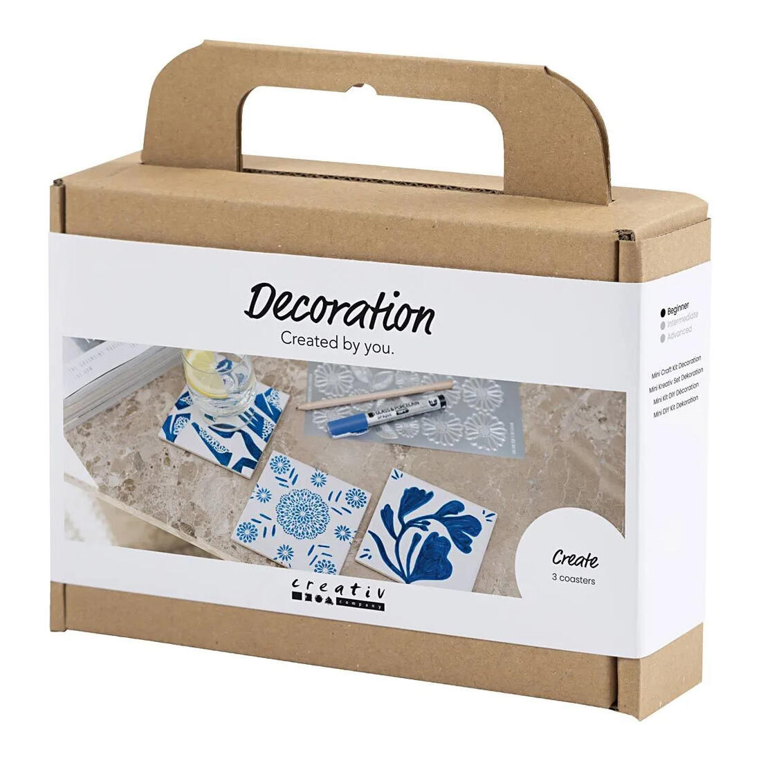 Hobbyset mini porseleinen onderzetters