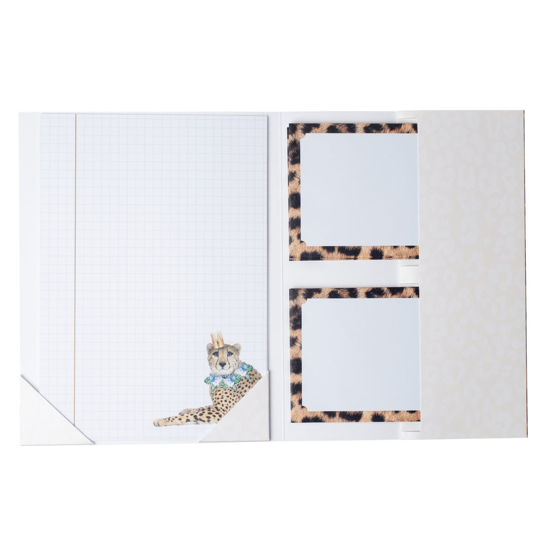 Briefpapier 15 stuks + enveloppen 10 stuks Leopard Briefpapier 15 stuks + enveloppen 10 stuks Leopard