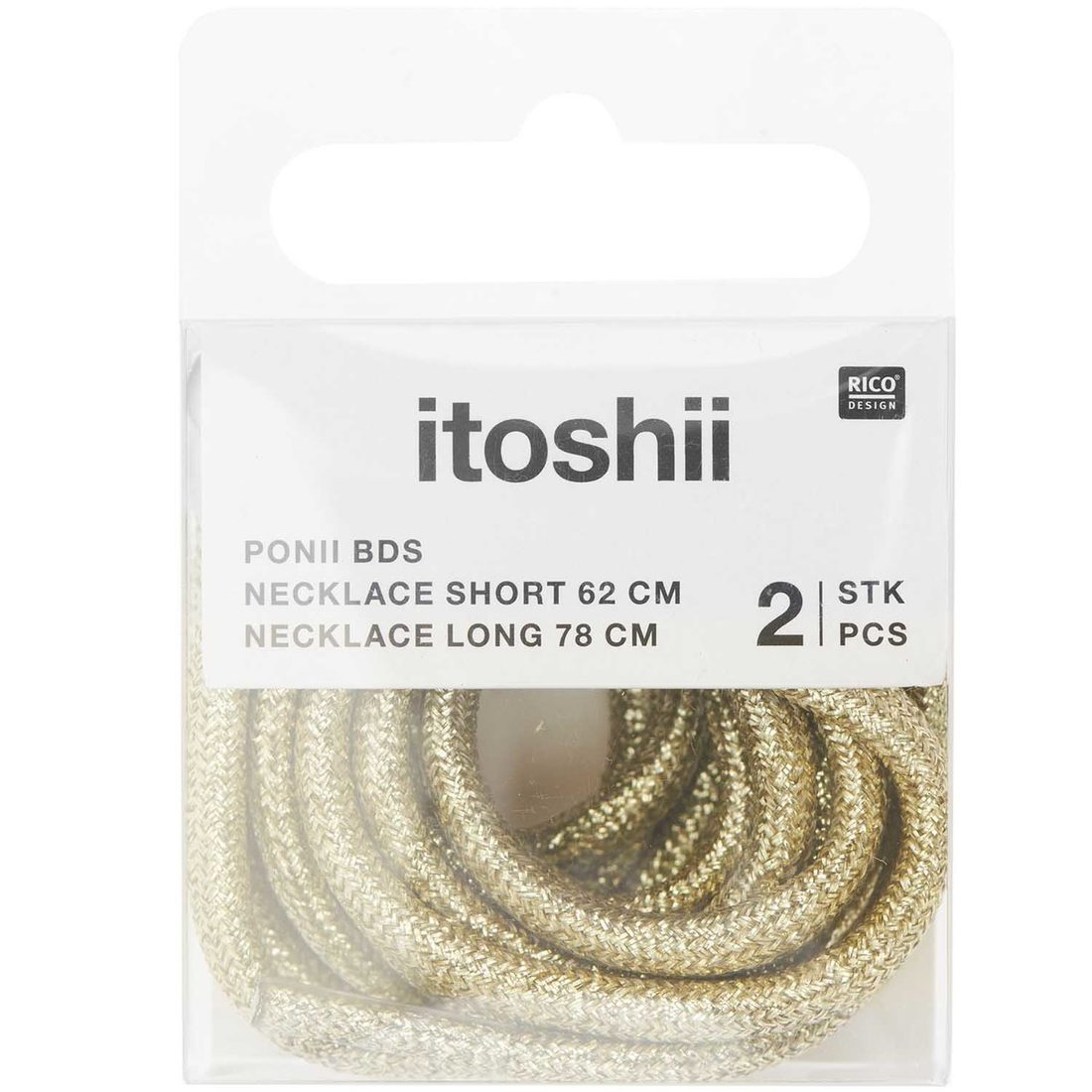 Ponii Beads Halsketting veter 62 cm + 78 cm (2 stuks)