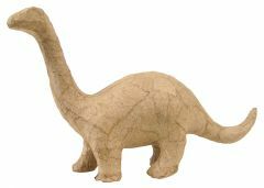 Papier-maché figuurtje 12 cm brontosaurus