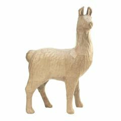 Papier-maché figuur 22 cm alpaca