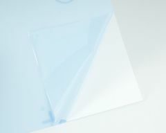 Pvc polyester 194 x 320 x 0,50 mm transparant