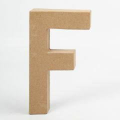 Letter karton, hoogte 20,5 cm, dikte 2,5 cm F