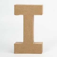 Letter karton, hoogte 20,5 cm, dikte 2,5 cm I
