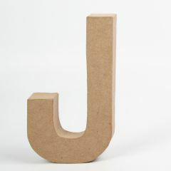 Letter karton, hoogte 20,5 cm, dikte 2,5 cm J