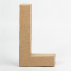 Letter karton, hoogte 20,5 cm, dikte 2,5 cm L