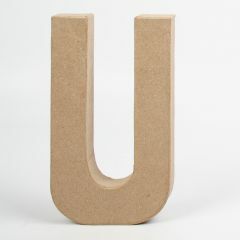 Letter karton, hoogte 20,5 cm, dikte 2,5 cm U