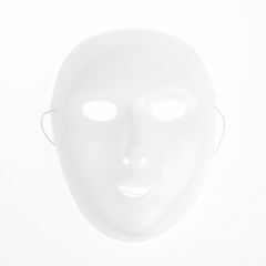 Masker plastic wit volwassenen