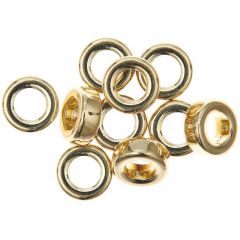Ponii Beads Kralen metaal 9 x 3,5 mm 10 stuks goud