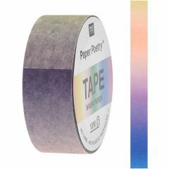 Washi Tape 1,5 cm x 10 m regenboog klassiek