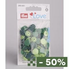 Prym Love Color Snaps 12,4 mm 30 stuks groen mix