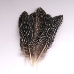 Krea Feathers pluim parelhoen 15-20 cm 8 stuks naturel