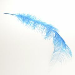 Krea Feathers pluim struisvogel 60 cm turkoois