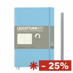 Leuchtturm1917 notitieboek paperback B6+ gestippeld ijsblauw