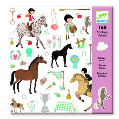 Djeco stickers Paarden 160 stuks