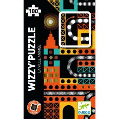 Djeco wizzy'puzzle Levendige stad 7+ 100 stukjes