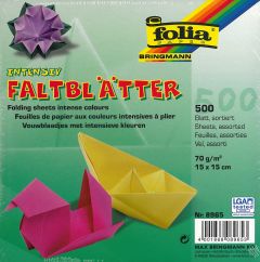 Origamiblaadjes 15 x 15 cm 500 stuks assortiment